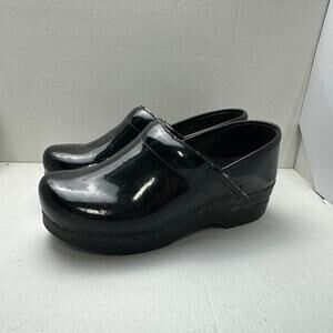 Dansko Womens 38 US Size 8‎ Shoes Black Clogs Slip On Nursing Comfort